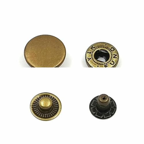 10 Sets 201/203/831/633/655 Druckknöpfe Metalldruckknöpfe Druckknöpfe zum Nähen von Kleidung, Kleidersäcken, Schuhen, Lederhandwerk-Kupfer A-10 mm 10 Sets 201/203/831/633/655 Druckknöpfe Metalldruckknöpfe Druckknöpfe zum Nähen von Kleidung, Kleidersäcken, Schuhen, Lederhandwerk-Kupfer A-10 mm von LNHBZ