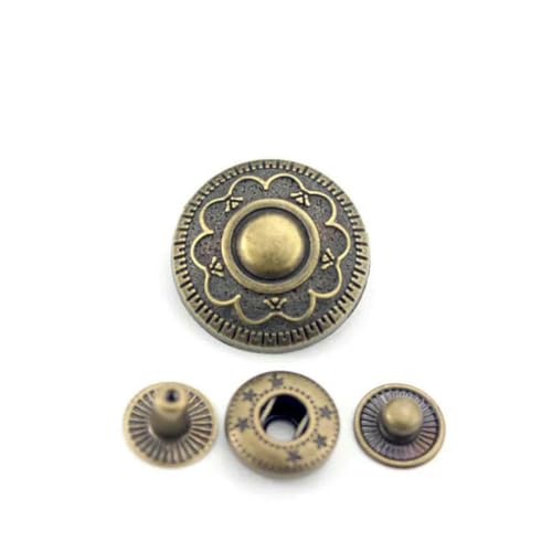 10 Sets Druckknopf-Set, Metall, Messing, Druckknöpfe, Edelstahl, Druckknöpfe, Nähknopf zum Nähen von Bootsabdeckungen, Leder, Segeltuch, 1 von LNHBZ