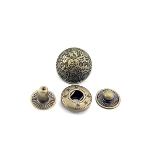 10 Sets Druckknopf-Set, Metall, Messing, Druckknöpfe, Edelstahl, Druckknöpfe, Nähknopf zum Nähen von Bootsabdeckungen, Leder, Segeltuch, 13 von LNHBZ