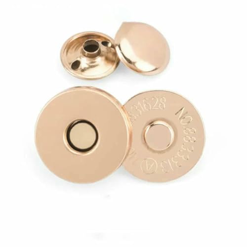 10 Sets Metall-Doppelnieten-Magnetverschlüsse, Knöpfe, Verschluss, Taschendruckschnalle, Geldbörsen, Handtaschen, Kleidung, DIY, 14/18 mm, dick, Gold, 14,0 mm 10 Sets Metall-Doppelnieten-Magnetverschlüsse, Knöpfe, Verschluss, Taschendruckschnalle, Geldbörsen, Handtaschen, Kleidung, DIY, 14/18 mm, dick, Gold, 14,0 mm von LNHBZ