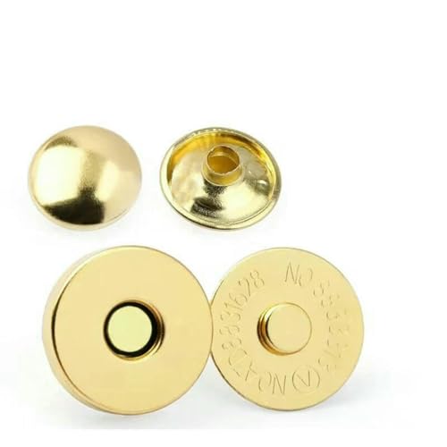 10 Sets Metall-Doppelnieten-Magnetverschlüsse, Knöpfe, Verschluss, Taschenpresse, Schnalle, Geldbörse, Handtasche, Kleidung, DIY-Zubehör, 14,0 mm, 18 mm, 10 Sets, von LNHBZ