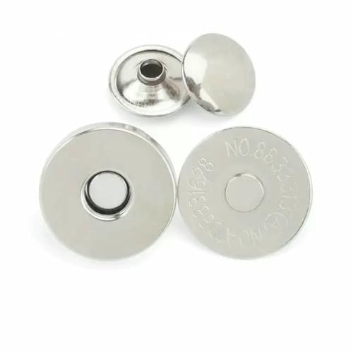 10 Sets Metall-Doppelnieten-Magnetverschlüsse, Knöpfe, Verschluss, Taschenpresse, Schnalle, Geldbörsen, Handtaschen, Kleidung, DIY, 14/18 mm, dick, Silber, 18 mm 10 Sets Metall-Doppelnieten-Magnetverschlüsse, Knöpfe, Verschluss, Taschenpresse, Schnalle, Geldbörsen, Handtaschen, Kleidung, DIY, 14/18 mm, dick, Silber, 18 mm von LNHBZ