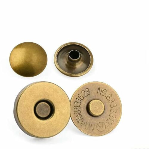 10 Sets Metall-Doppelnieten-Magnetverschlüsse, Knöpfe, Verschluss, Taschenpresse, Schnalle, Geldbörsen, Handtaschen, Kleidung, DIY-Zubehör, 14,0 mm, 18 mm, 10 Sets, Bronze, 18 mm 10 Sets Metall-Doppelnieten-Magnetverschlüsse, Knöpfe, Verschluss, Taschenpresse, Schnalle, Geldbörsen, Handtaschen, Kleidung, DIY-Zubehör, 14,0 mm, 18 mm, 10 Sets, Bronze, 18 mm von LNHBZ