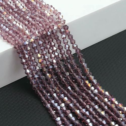 10 Stränge Bicone-Kristallglasperlen, 4,0 mm facettierte Kristallperlen-Anhänger für DIY-Armbandringe, Schmuckherstellungsset, AB-Lila, 10 Stränge, 10 Stränge, 4,0 mm 10 Stränge Bicone-Kristallglasperlen, 4,0 mm facettierte Kristallperlen-Anhänger für DIY-Armbandringe, Schmuckherstellungsset, AB-Lila, 10 Stränge, 10 Stränge, 4,0 mm von LNHBZ