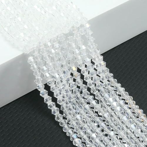 10 Stränge Bicone-Kristallglasperlen, 4,0 mm facettierte Kristallperlen-Anhänger für DIY-Armbandringe, Schmuckherstellungsset, AB-Weiß, 10 Stränge, 10 Stränge, 4,0 mm 10 Stränge Bicone-Kristallglasperlen, 4,0 mm facettierte Kristallperlen-Anhänger für DIY-Armbandringe, Schmuckherstellungsset, AB-Weiß, 10 Stränge, 10 Stränge, 4,0 mm von LNHBZ