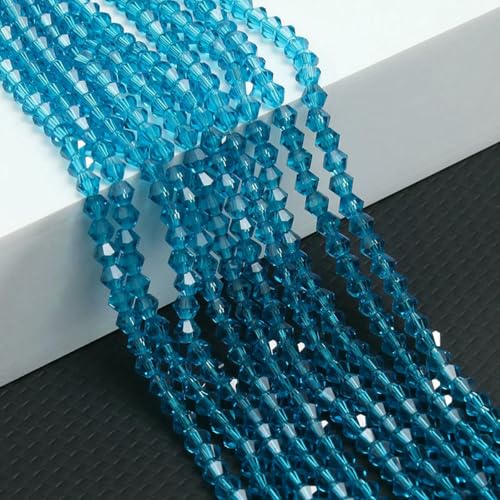 10 Stränge Bicone-Kristallglasperlen, 4,0 mm facettierte Kristallperlen-Anhänger für DIY-Armbandringe, Schmuckherstellungsset, Seeblau, 10 Stränge, 10 Stränge, 4,0 mm 10 Stränge Bicone-Kristallglasperlen, 4,0 mm facettierte Kristallperlen-Anhänger für DIY-Armbandringe, Schmuckherstellungsset, Seeblau, 10 Stränge, 10 Stränge, 4,0 mm von LNHBZ