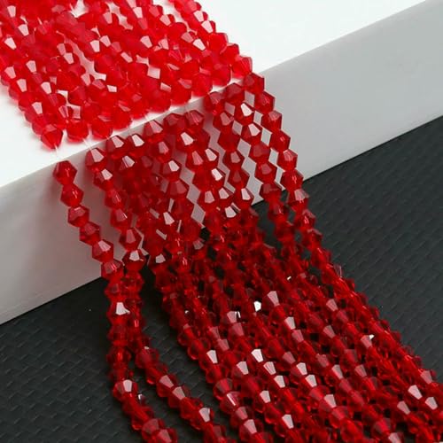10 Stränge Bicone-Kristallglasperlen, 4,0 mm facettierte Kristallperlen-Anhänger für DIY-Armbandringe, Schmuckherstellungsset, rot, 10 Stränge, 10 Stränge, 4,0 mm 10 Stränge Bicone-Kristallglasperlen, 4,0 mm facettierte Kristallperlen-Anhänger für DIY-Armbandringe, Schmuckherstellungsset, rot, 10 Stränge, 10 Stränge, 4,0 mm von LNHBZ