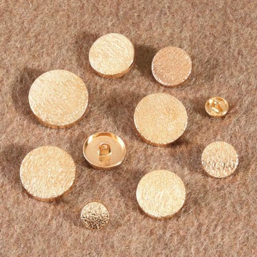 10 Stück/Los Marke Hochwertige goldene Metallknöpfe für Mantel, Kleidung, Anzug, Verschluss, Beschichtung, Metallknöpfe, Nähzubehör, goldfarben, 10 Stück, 25 mm 10 Stück/Los Marke Hochwertige goldene Metallknöpfe für Mantel, Kleidung, Anzug, Verschluss, Beschichtung, Metallknöpfe, Nähzubehör, goldfarben, 10 Stück, 25 mm von LNHBZ