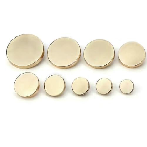 10 Stück 10/15/20/25 mm goldene modische Metallknöpfe für Hemden, einfache Mäntel, Jacken, Hemden, 20 mm dekorative Knöpfe für Kleidung-Gold-10 mm-10 Stück 10 Stück 10/15/20/25 mm goldene modische Metallknöpfe für Hemden, einfache Mäntel, Jacken, Hemden, 20 mm dekorative Knöpfe für Kleidung-Gold-10 mm-10 Stück von LNHBZ