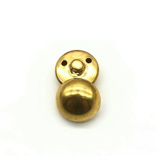 10 Stück 15/18/20/23/25 mm goldfarbene Metallknöpfe, Kleidungsstück, Mantel, Nähzubehör, Knöpfe für Kleidung, Basteln, Nr. 23–25 mm von LNHBZ