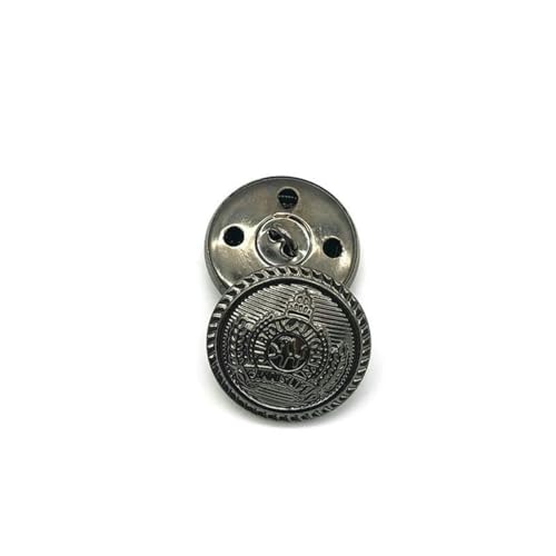 10 Stück 15/18/20/23/25 mm goldfarbene Metallknöpfe, Kleidungsstück, Mantel, Nähzubehör, Knöpfe für Kleidung, Basteln, Nr. 7, 25 mm von LNHBZ