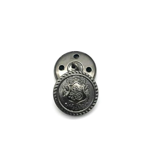 10 Stück 15/18/20/23/25 mm goldfarbene Metallknöpfe, Kleidungsstück, Mantel, Nähzubehör, Knöpfe für Kleidung, Basteln, Nr. 8, 20 mm von LNHBZ