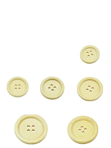 10 Stück 30 Stück Naturholz Runde Paspel Holzknopf 10–30 mm Nähzubehör Kleidung DIY Dekorative Knöpfe Kaffee 4 Löcher-KNOPF MT81-Durchmesser 25 mm 10 Stück von LNHBZ