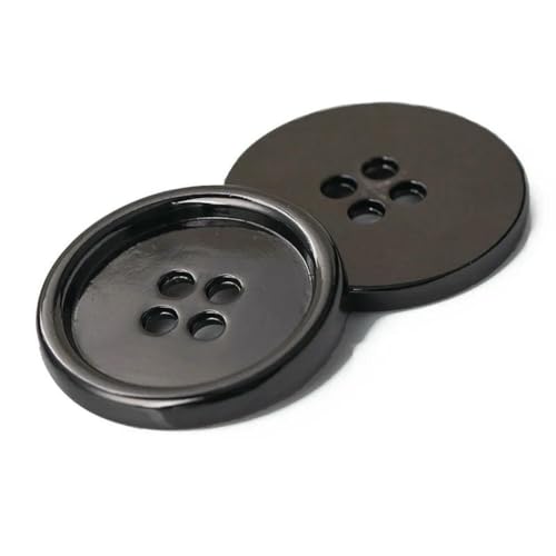 10 Stück 4-Loch-Metallknöpfe für Kleidung, Anzug, Hemd, Knopf, DIY-Nähzubehör, 10 mm, goldene Knöpfe, Farbe 1–17,5 mm (10 Stück) von LNHBZ