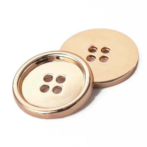 10 Stück 4-Loch-Metallknöpfe für Kleidung, Anzug, Hemd, Knopf, DIY-Nähzubehör, 10 mm, goldene Knöpfe, Farbe 3–11,5 mm (10 Stück) von LNHBZ