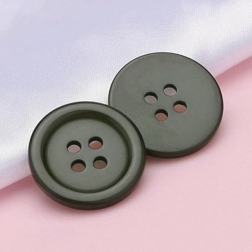 10 Stück 9–30 mm runde Harzknöpfe für Handarbeit, DIY, Scrapbooking, Basteln, Nähzubehör, Kleidung, Kleidungsstück, Pullover, Mantelzubehör, 11–28L, 18,0 mm von LNHBZ