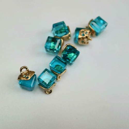 10 Stück Feine Strass-Kristallknöpfe 12 Farben Strassknöpfe für Kleidung Dekorativer Schmuck Zubehör Anhänger-10 Stück Seeblau 10 Stück Feine Strass-Kristallknöpfe 12 Farben Strassknöpfe für Kleidung Dekorativer Schmuck Zubehör Anhänger-10 Stück Seeblau von LNHBZ