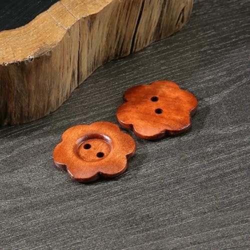 10 Stück Holzblumenknöpfe, 2-Loch, schöne Knöpfe mit flacher Rückseite, Damenmantel, Pullover, Bekleidungszubehör, Nr. 4–12 mm 10 Stück Holzblumenknöpfe, 2-Loch, schöne Knöpfe mit flacher Rückseite, Damenmantel, Pullover, Bekleidungszubehör, Nr. 4–12 mm von LNHBZ