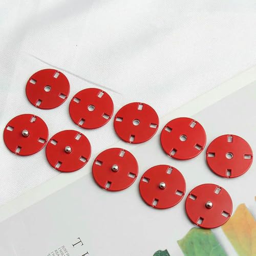 10 Stück Metallfarbe, verdeckte Schnalle, Mantel, Windjacke, Daunenjacke, Zubehör, unsichtbare Druckknöpfe, 10 Stück, S12–21 mm von LNHBZ