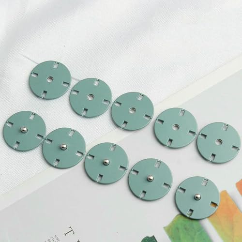 10 Stück Metallfarbe Verdeckte Schnalle Mantel Windjacke Daunenjacke Zubehör Unsichtbare Druckknöpfe-10 Stück S7-21mm von LNHBZ