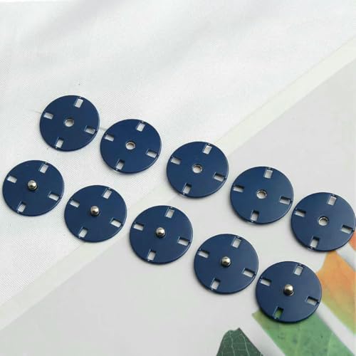 10 Stück Metallfarbene verdeckte Schnalle Mantel Windjacke Daunenjacke Zubehör Unsichtbare Druckknöpfe-10 Stück S13-25mm von LNHBZ