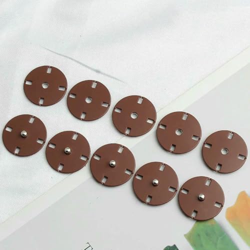 10 Stück Metallfarbene verdeckte Schnalle Mantel Windjacke Daunenjacke Zubehör Unsichtbare Druckknöpfe-10 Stück S9-12,5 mm von LNHBZ