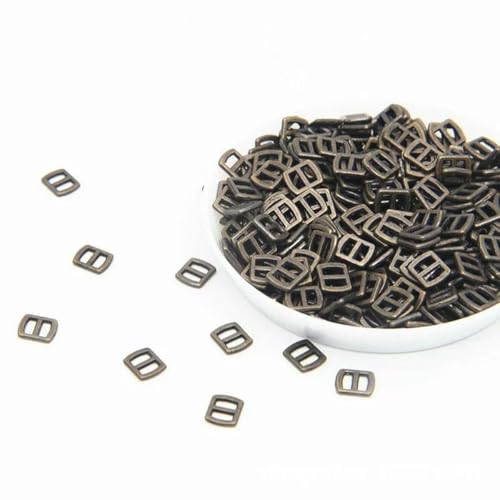 10 Stück Mini-Knöpfe, ultrakleine Metallknöpfe, Gürtelschnalle, Puppentaschen, Schuhe, DIY-Puppenknopf, Puppenkleidung, Zubehör-03 von LNHBZ