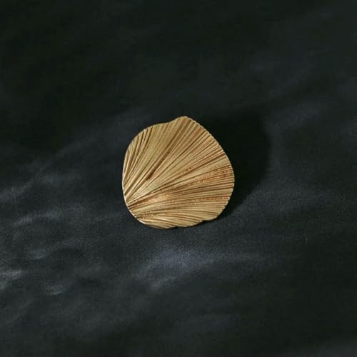10 Stück modische Kleidungsknöpfe im Muscheldesign, 30 mm, goldener Knopf für Mäntel, Nähzubehör, Damenkleidung, dekorative Knöpfe, Gold, 3,0 cm 1,18 Zoll von LNHBZ