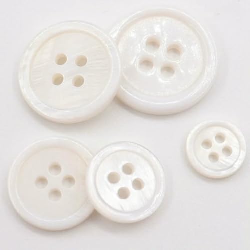 10 Stück natürliche Perlmuttknöpfe, Nähzubehör für Kleidung, Kleidungsdekoration, runde Muschelknöpfe, Basteln, 2–10 Stück, 12,5 mm 10 Stück natürliche Perlmuttknöpfe, Nähzubehör für Kleidung, Kleidungsdekoration, runde Muschelknöpfe, Basteln, 2–10 Stück, 12,5 mm von LNHBZ
