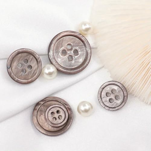 10 Stück natürliche Perlmuttknöpfe, Nähzubehör für Kleidung, Kleidungsdekoration, runde Muschelknöpfe, Basteln, 5–10 Stück, 20 mm 10 Stück natürliche Perlmuttknöpfe, Nähzubehör für Kleidung, Kleidungsdekoration, runde Muschelknöpfe, Basteln, 5–10 Stück, 20 mm von LNHBZ