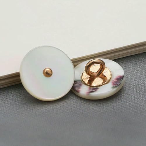 10 Stück schwarze Muschel, natürliche Muschelknöpfe, Perlmutt, runde Metallknöpfe zum Selbermachen, für Hemden, Kleidung, Mäntel, Nähzubehör, 02–12,5 mm 10 Stück schwarze Muschel, natürliche Muschelknöpfe, Perlmutt, runde Metallknöpfe zum Selbermachen, für Hemden, Kleidung, Mäntel, Nähzubehör, 02–12,5 mm von LNHBZ