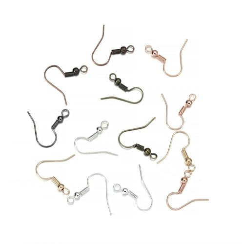 100/300 Stück/Los Hypoallergenes Ohrringhaken-Set, farblich gemischte Ohrdrähte, Angelhaken, offene Biegeringe, Ohrstöpsel für die DIY-Schmuckherstellung, gemischte Farbe 100/300 Stück/Los Hypoallergenes Ohrringhaken-Set, farblich gemischte Ohrdrähte, Angelhaken, offene Biegeringe, Ohrstöpsel für die DIY-Schmuckherstellung, gemischte Farbe von LNHBZ
