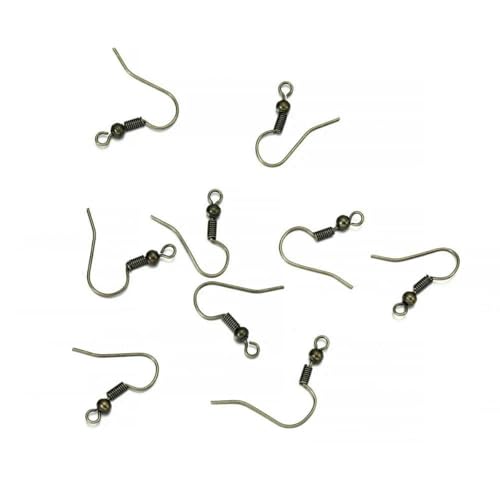 100/300 Stück/Los Hypoallergenes Ohrringhaken-Set, gemischte Farben, Ohrhaken, Angelhaken, offene Biegeringe, Ohrstöpsel für die DIY-Schmuckherstellung, Bronze, 100 Stück 100/300 Stück/Los Hypoallergenes Ohrringhaken-Set, gemischte Farben, Ohrhaken, Angelhaken, offene Biegeringe, Ohrstöpsel für die DIY-Schmuckherstellung, Bronze, 100 Stück von LNHBZ