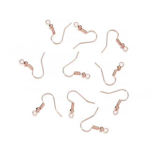 100/300 Stück/Los Hypoallergenes Ohrringhaken-Set, gemischte Farben, Ohrhaken, Fischhaken, offene Biegeringe, Ohrstöpsel für die DIY-Schmuckherstellung, Roségold, 100 Stück 100/300 Stück/Los Hypoallergenes Ohrringhaken-Set, gemischte Farben, Ohrhaken, Fischhaken, offene Biegeringe, Ohrstöpsel für die DIY-Schmuckherstellung, Roségold, 100 Stück von LNHBZ