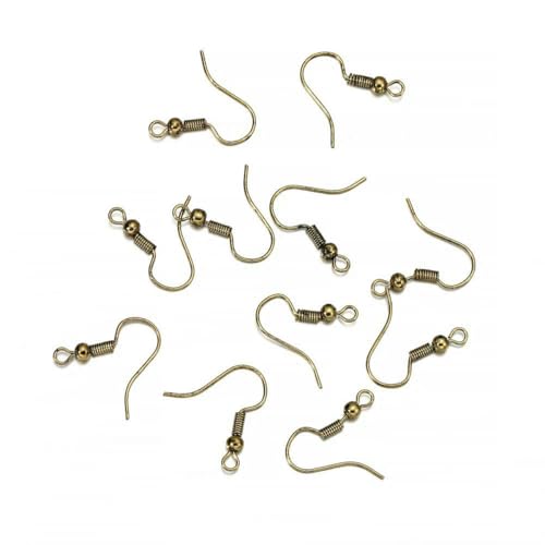 100/300 Stück/Lot Hypoallergenes Ohrringhaken-Set, gemischte Farben, Ohrhaken, Fischhaken, offene Biegeringe, Ohrstöpsel für die DIY-Schmuckherstellung, Antikgold, 100 Stück 100/300 Stück/Lot Hypoallergenes Ohrringhaken-Set, gemischte Farben, Ohrhaken, Fischhaken, offene Biegeringe, Ohrstöpsel für die DIY-Schmuckherstellung, Antikgold, 100 Stück von LNHBZ