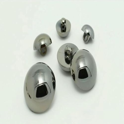 100–10 Stück 7,5–20 mm Perlmuttknöpfe für Hemden, Kinderkleidung, Überzugsknöpfe, DIY-Nähzubehör, A72, Schwarznickel, 10 mm, 50 Stück von LNHBZ
