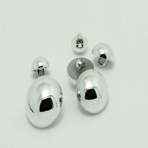 100-10 Stück 7,5 MM-20 MM Perlmuttknöpfe Hemd Kinderkleidung Überzugsknopf DIY Nähzubehör A72-NICKEL-12MM 50PIECES von LNHBZ