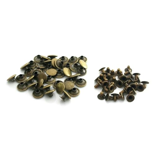 100 Sets 3,0 mm ~ 10 mm Metallnieten mit Einzelkappe, runde Nieten für Lederhandwerk, Taschen, Gürtel, Kleidungsstücke, Hüte, Schuhe, Haustierhalsbänder, Dekor, Bronze, 3,0 mm 100 Sets 3,0 mm ~ 10 mm Metallnieten mit Einzelkappe, runde Nieten für Lederhandwerk, Taschen, Gürtel, Kleidungsstücke, Hüte, Schuhe, Haustierhalsbänder, Dekor, Bronze, 3,0 mm von LNHBZ