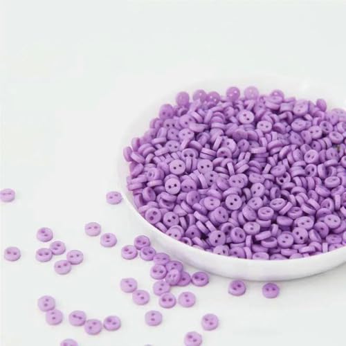 100 Stück 3,0 mm 4,0 mm Mini-Knopf 2 Löcher DIY Scrapbooking Cartoon-Knöpfe Knöpfe Kinderkleidung Nähzubehör-SB220806 Nr. 14-3,0 mm von LNHBZ