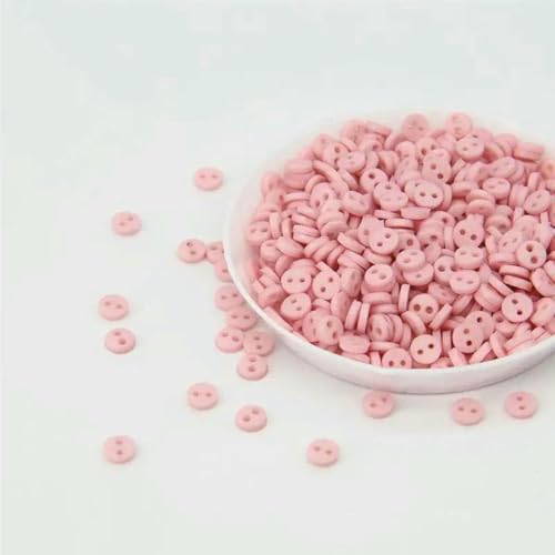 100 Stück 3,0 mm 4,0 mm Mini-Knopf 2 Löcher DIY Scrapbooking Cartoon-Knöpfe Knöpfe Kinderkleidung Nähzubehör-SB220810 Nr. 4-4,0 mm von LNHBZ