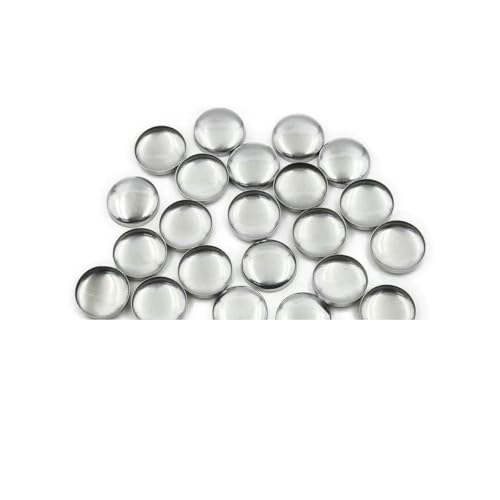 100 Stück Sets/Los Nr. 16–60 DIY handgefertigte Stoffknöpfe, Brotform, rund, Stoffbezug, Metall, 4 Knöpfe auf der Rückseite, L20, flache Rückseite von LNHBZ