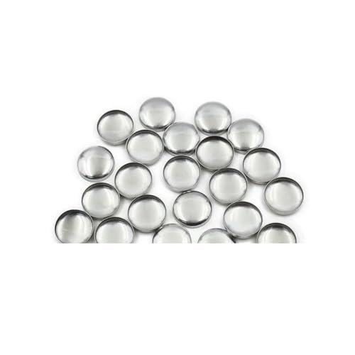 100 Stück Sets/Los Nr. 16–60 DIY handgefertigte Stoffknöpfe, Brotform, rund, Stoffbezug, Metall, 4 Knöpfe auf der Rückseite, L36, Drahtrückseite von LNHBZ