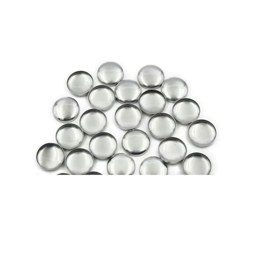 100 Stück Sets/Los Nr. 16–60 DIY handgefertigte Stoffknöpfe, Brotform, rund, mit Stoff überzogen, Knopf, Stoff, Metall, 4 Knöpfe auf der Rückseite, L30, flache Rückseite von LNHBZ