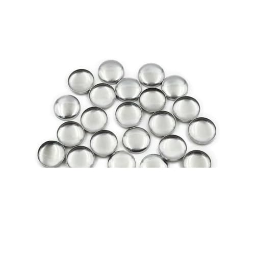 100 Stück Sets/Los Nr. 16–60 DIY handgefertigte Stoffknöpfe Brotform runder Stoffbezug Knopf Stoff Metall 4 Rückseitenknöpfe-L28-Flache Rückseite von LNHBZ