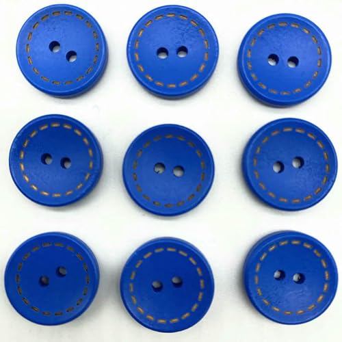 15–25 mm farbige runde Kinderknöpfe mit gepunkteten Holzlinien, handgefertigt, Scrapbooking für Hochzeitsdekor, Nähzubehör-04–20 mm (20 Stück) von LNHBZ