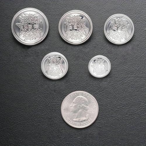 15 Stück Metallknöpfe mit Kronenmuster, Vintage, britischer College-Stil, Anzugknöpfe, handgenäht, Mantel, Kleidung, goldene Knöpfe und Abzeichen, Silber, 25 mm 15 Stück Metallknöpfe mit Kronenmuster, Vintage, britischer College-Stil, Anzugknöpfe, handgenäht, Mantel, Kleidung, goldene Knöpfe und Abzeichen, Silber, 25 mm von LNHBZ