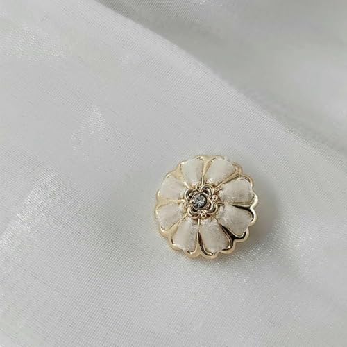 18/20/23/25 mm, bunte handgefertigte Ösenknöpfe mit Blumenmuster, modisches Dekor, Metallknopf zum Nähen, DIY, Beige, 25 mm, 6 Stück 18/20/23/25 mm, bunte handgefertigte Ösenknöpfe mit Blumenmuster, modisches Dekor, Metallknopf zum Nähen, DIY, Beige, 25 mm, 6 Stück von LNHBZ