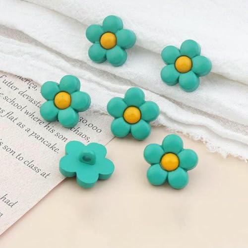20/30/50 Stück Handnähknöpfe Kinderknöpfe Blumenbastelknöpfe für Kinderhemden, Kleider, Pullover, Dekor, Nähzubehör, Dunkelgrün, 18 mm, 30 Stück 20/30/50 Stück Handnähknöpfe Kinderknöpfe Blumenbastelknöpfe für Kinderhemden, Kleider, Pullover, Dekor, Nähzubehör, Dunkelgrün, 18 mm, 30 Stück von LNHBZ