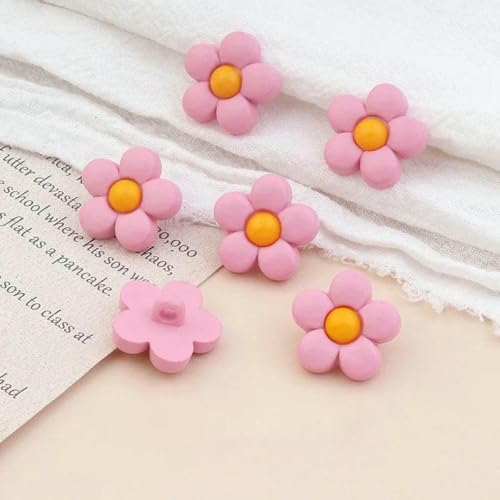 20/30/50 Stück Handnähknöpfe Kinderknöpfe Blumenbastelknöpfe für Kinderhemden, Kleider, Pullover, Dekor, Nähzubehör, Rosa, 18 mm, 30 Stück 20/30/50 Stück Handnähknöpfe Kinderknöpfe Blumenbastelknöpfe für Kinderhemden, Kleider, Pullover, Dekor, Nähzubehör, Rosa, 18 mm, 30 Stück von LNHBZ