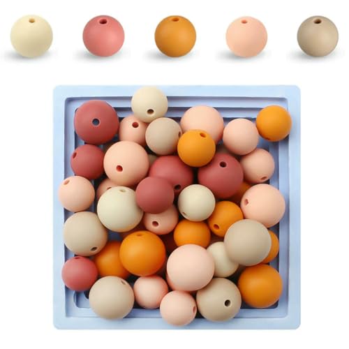 20/50/100 Stück 15 mm Perlen, runde lose Perlen für DIY-Schlüsselanhänger, Schmuckherstellung, Halskette, Armband, Perlenstift, Farbzubehör, F-Set, 100 Stück 20/50/100 Stück 15 mm Perlen, runde lose Perlen für DIY-Schlüsselanhänger, Schmuckherstellung, Halskette, Armband, Perlenstift, Farbzubehör, F-Set, 100 Stück von LNHBZ